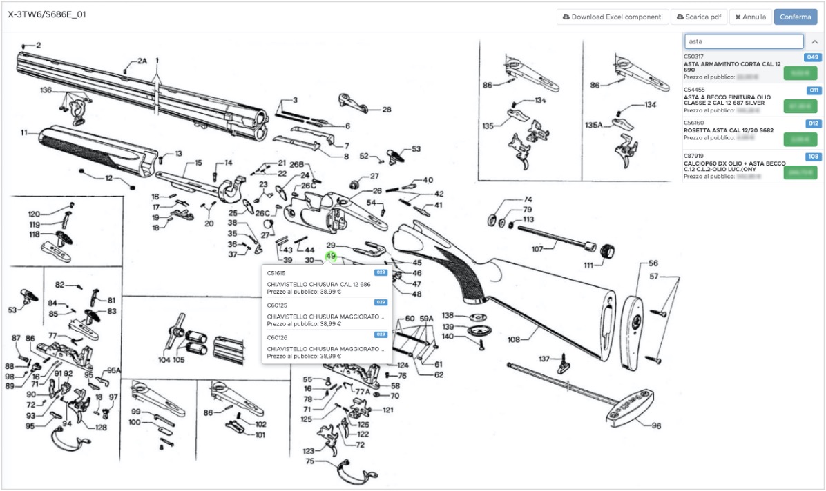 ShowK CQP Spare parts