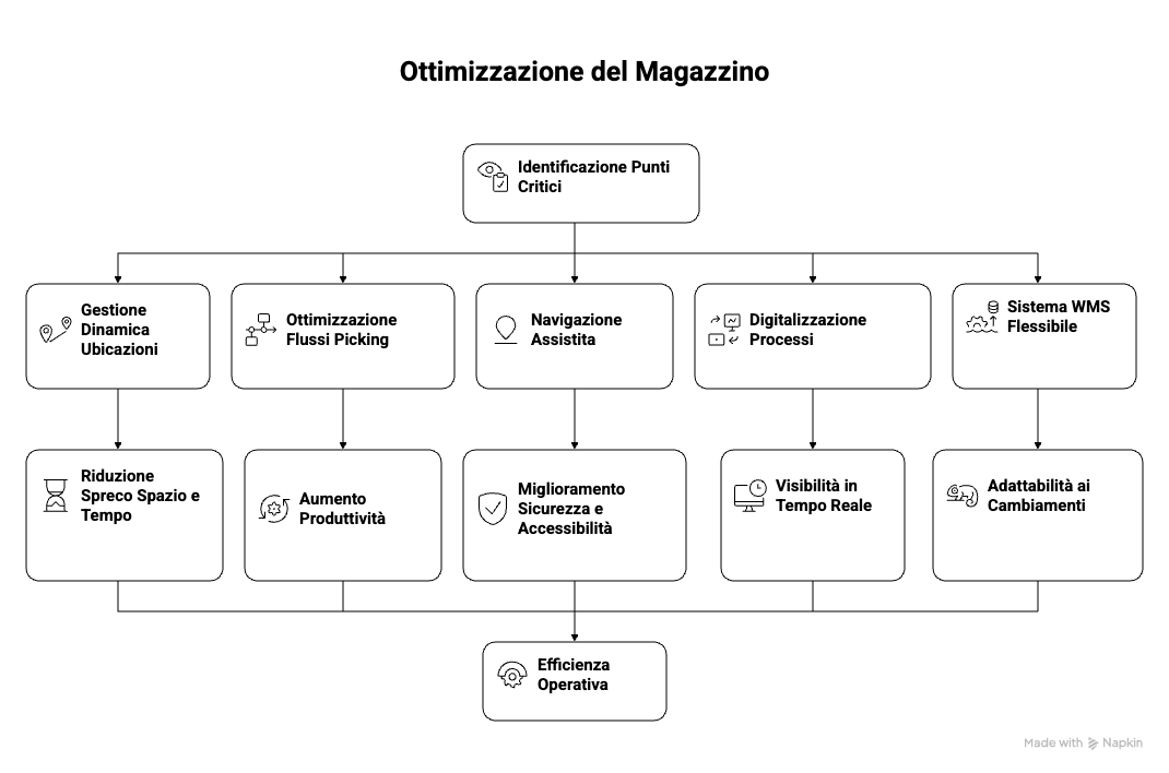 Dove intervenire per ottenere un magazzino più efficiente Dove intervenire per ottenere un magazzino più efficiente